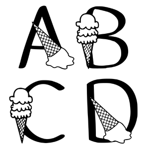 Ks Ice Cream Party font